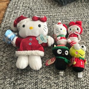 Hello Kitty plushies holiday Christmas